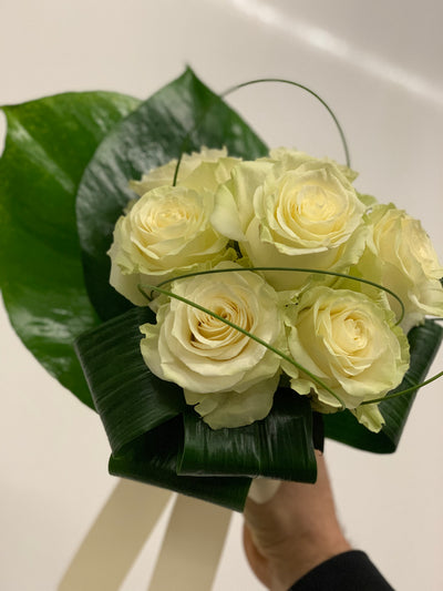 Bouquet bianco e verde